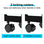JJ-9106 PC Tower Mobile Stand Adjustable Metal Computer Host Bracket