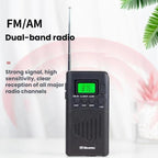 WDK Portable FM/AM Full-Band Mini Digital Display Radio, For EU, For US