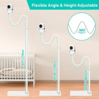 JJ-9376-W-0 For HelloBaby / VTech / Infant Optics Adjustable Baby Monitor Bracket With Storage Tray