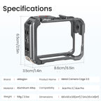 For Insta360 Ace Pro 2 / Ace Pro AMagisn Metal Camera Cage 2.0 With Quick-Switch Vertical/Horizontal Shooting, Cold Shoe Mount