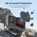 For Insta360 Ace Pro 2 / Ace Pro AMagisn Metal Camera Cage 2.0 With Quick-Switch Vertical/Horizontal Shooting, Cold Shoe Mount