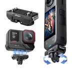 aMagisn 360-Degree Rotatable Magnetic Quick Release Mount For Insta360 Ace Pro 2 / Ace Pro / X5 / X4 Air, For Insta360 Ace Serirs/X5/X4 Air