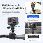 aMagisn 360-Degree Rotatable Magnetic Quick Release Mount For Insta360 Ace Pro 2 / Ace Pro / X5 / X4 Air, For Insta360 Ace Serirs/X5/X4 Air