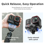 aMagisn 360-Degree Rotatable Magnetic Quick Release Mount For Insta360 Ace Pro 2 / Ace Pro / X5 / X4 Air, For Insta360 Ace Serirs/X5/X4 Air