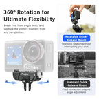 aMagisn 360-Degree Rotatable Magnetic Quick Release Mount For DJI Osmo 360/Action 5 Pro/4/3, For DJI Osmo 360/Action 5 Pro/4/3
