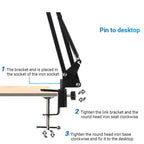 Dual BM800 Condenser Microphone With F998max Live Sound Card Kit Podcast Equipment Bundle Adjustable Scissor Arm Stand