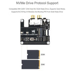 For Raspberry Pi 5 PCIe To M.2 HAT With I2S Audio Extension Supports NVMe Protocol Solid State Drive, Waveshare 34170