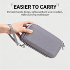 For DJI Osmo Pocket 4 Hard Carrying Case Portable Travel Storage Bag with Wrist Strap & Soft Flannel Inner