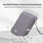 For DJI Osmo Pocket 4 Hard Carrying Case Portable Travel Storage Bag with Wrist Strap & Soft Flannel Inner