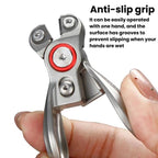 Portable Mini Line Cutter PE Line Scissors Stainless Steel Lure Pliers, Silver
