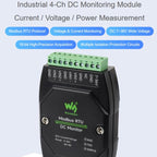 Industrial 4-Ch DC Monitoring Module, 16-Bit High-Precision Acquisition, Supports Voltage And Current Measurement, Modbus RTU Protocol, 33931
