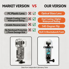 For DJI Osmo Pocket 4 Waterproof Case 60M/196ft Diving Housing Shell with 540-degree Panoramic View Underwater Accessories for Surfing Snorkeling