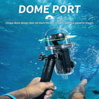For DJI Osmo Pocket 4 Waterproof Case 60M/196ft Diving Housing Shell with 540-degree Panoramic View Underwater Accessories for Surfing Snorkeling