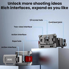 For DJI Osmo Pocket 4 BRDRC Cold Shoe Interface Quick-Release Expansion Frame Bracket, For DJI Osmo Pocket 4