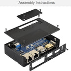 For Raspberry Pi CM5 Gigabit / 2.5G Dual Ethernet Mini-Computer Supports Dual RJ45 Ethernet Ports, 4K Display Output And Dual MIPI Interfaces, Waveshare 34180