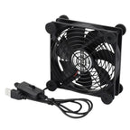 Waveshare 34398 USB 5V 120mm Quiet Cooling Fan, 3-Speed Adjustable, PWM Control, High Airflow, Anti-Vibration Design, Single, Double
