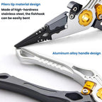 Aluminum Alloy Lure Pliers Multi-Functional Tool For Fish Handling Hook Removal Ring Opening Lead Clamping