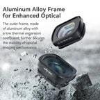 For DJI Osmo Pocket 4/3 Magnetic Optical Glass Lens Filter with Aluminum Alloy Frame, aMagisn Macro Lens 10X, aMagisn Wide Angle Lens 0.72X