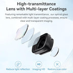 For DJI Osmo Pocket 4/3 Magnetic Optical Glass Lens Filter with Aluminum Alloy Frame, aMagisn Macro Lens 10X, aMagisn Wide Angle Lens 0.72X