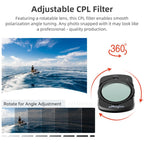 For DJI Osmo Pocket 4 / 3 aMagisn Magnetic Lens Filter, Adjustable CPL, VND  1-5 Stop, VND 6-10 Stop, Black Mist 1/4, ND4/16/64/256, ND1000