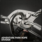 XINDA Continuous Belay System Diverter 304 Stainless Steel Rope Connector for Adventure Parks, Zipline, Vi Ferrata, and High Ropes Courses