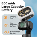 For DJI Osmo Pocket 4/3 Magnetic Fill Light 3 Color Modes Portable Rechargeable Vlog Video Light, 2pcs /Pack