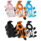 Electric Motorcycle Eight-Armed Fixation Shockproof Phone Mount, All Black Handlebars, Black Orange Handlebars, Orange White Handlebars, Black White Handlebars, All Black Mirror Mounts, Black Orange Mirror Mounts, Orange White Mirror Mounts            ...