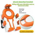 Electric Motorcycle Eight-Armed Fixation Shockproof Phone Mount, All Black Handlebars, Black Orange Handlebars, Orange White Handlebars, Black White Handlebars, All Black Mirror Mounts, Black Orange Mirror Mounts, Orange White Mirror Mounts            ...