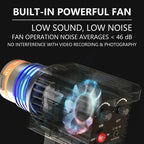 DENGWEI 50W COB LED Hair Light For Live Streaming, Bi-Color 3000K-6500K Studio Spotlight With Adjustable Focus, EU Plug, US Plug, UK Plug