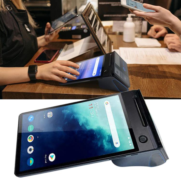 Z108 Android Handheld POS Cash Register, Dual-Screen Touch Scanning Payment Device For Supermarket & Restaurant, 2.6 inch EU Plug, 3.9 inch EU Plug