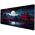 Stain-Resistant Ancient Landscape Mouse Pad, E-Sports Gaming Keyboard Desk Mat, 30 x 80 x 0.2cm, 30 x 80 x 0.3cm, 40 x 90 x 0.2cm, 40 x 90 x 0.3cm