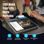 Z100 Dual-Screen Smart Cash Register With Printing All-In-One Machine, Android POS Terminal For Hotel, Restaurant, Supermarket EU Plug, 2.6 inch 58mm, 2.6 inch 80mm