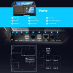 Z100 Dual-Screen Smart Cash Register With Printing All-In-One Machine, Android POS Terminal For Hotel, Restaurant, Supermarket EU Plug, 2.6 inch 58mm, 2.6 inch 80mm