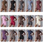 Dance Fitness Tight Zipper Yoga Bodysuit, XL