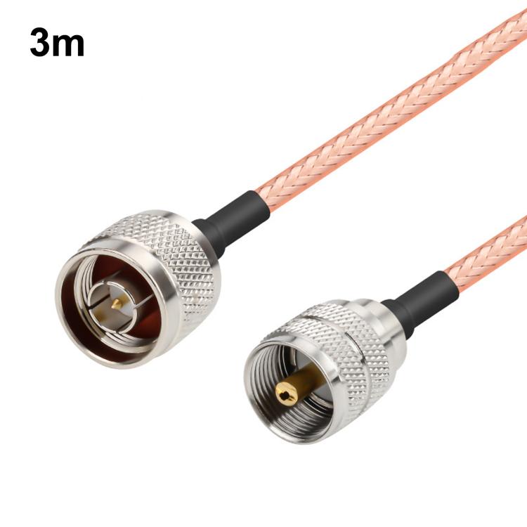 UHF Male To N-Type Male RG316 Extension Cable RF Coaxial Cable, 0.1m, 0.15m, 0.3m, 1m, 2m, 3m, 5m