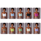 Nylon Semi-Fixed Cup High-Intensity Training Sports Bra/Fitness Vest, S, M, L, XL