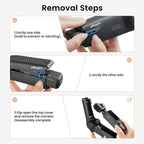 For DJI Osmo Pocket 4 aMagisn One-Piece Flip Protective Case Impact-Resistant ABS Hard Cover with Built-in Magnetic Filter Storage