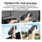 For DJI Osmo Pocket 4 aMagisn One-Piece Flip Protective Case Impact-Resistant ABS Hard Cover with Built-in Magnetic Filter Storage