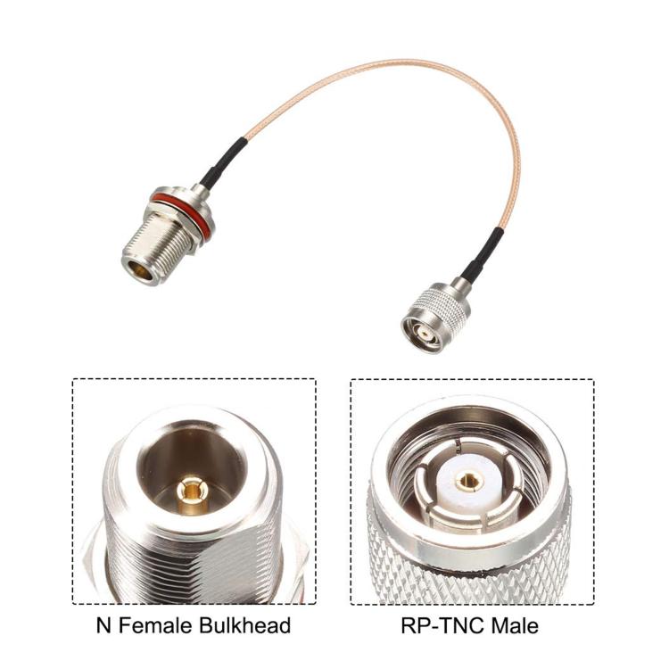 TNC Male To N Female RG316 Coaxial Cable, 0.1m, 0.15m, 0.3m, 1m, 2m, 3m, 5m