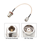 TNC Male To N Female RG316 Coaxial Cable, 0.1m, 0.15m, 0.3m, 1m, 2m, 3m, 5m
