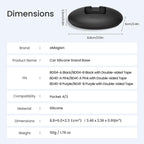 For DJI Osmo Pocket 4 / 3 aMagisn Silicone Desktop Stand Base Non-Slip Dashboard Car Mount with Adhesive