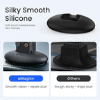 For DJI Osmo Pocket 4 / 3 aMagisn Silicone Desktop Stand Base Non-Slip Dashboard Car Mount with Adhesive