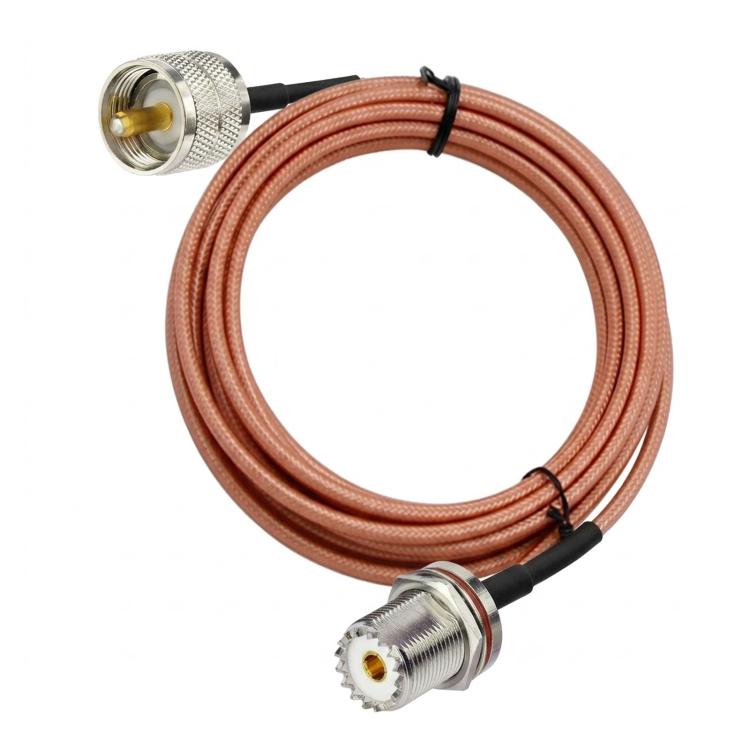 UHF PL-259 To SO-239 Male To Female RG316 RF Cable, 0.1m, 0.15m, 0.3m, 1m, 2m, 3m, 5m