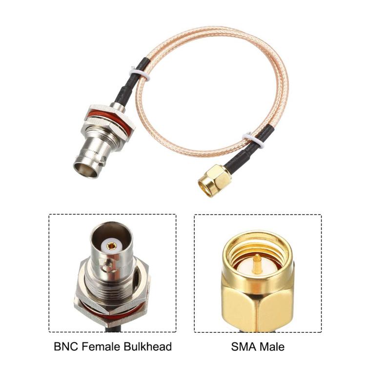 SMA Male To BNC Female RF Coaxial Cable RG316 Patch Cable, 0.1m, 0.15m, 0.3m, 1m, 2m, 3m, 5m