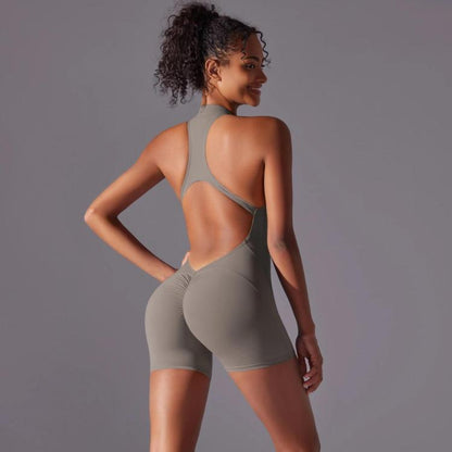 High-Intensity Tight-Fitting Backless Bodysuit/Yoga Wear, XL