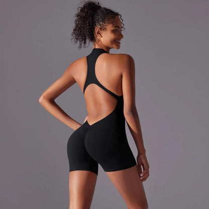 High-Intensity Tight-Fitting Backless Bodysuit/Yoga Wear, XL