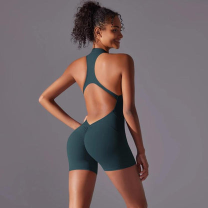 High-Intensity Tight-Fitting Backless Bodysuit/Yoga Wear, XL