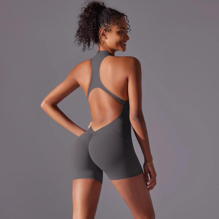 High-Intensity Tight-Fitting Backless Bodysuit/Yoga Wear, XL
