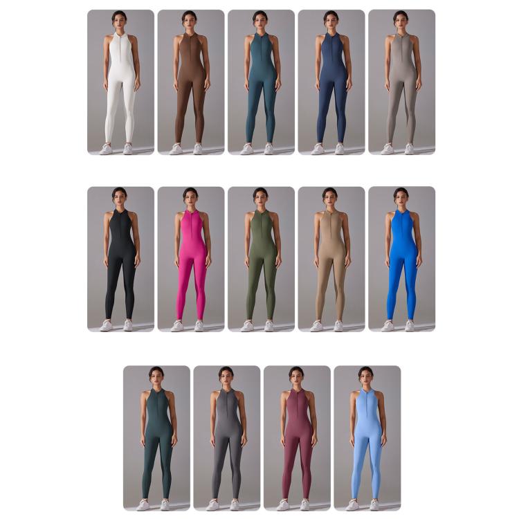 Long High-intensity Tight-fitting Backless Bodysuit/Yoga Wear, XL