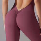 Long High-intensity Tight-fitting Backless Bodysuit/Yoga Wear, XL
